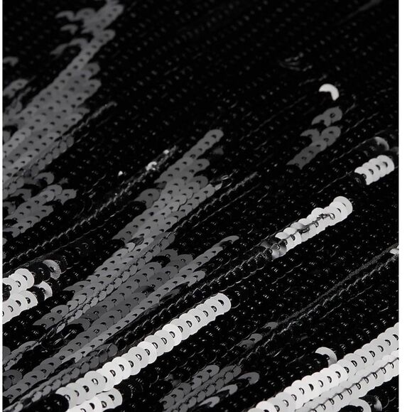 New with tags Express Black Sequined/Pleated High Waisted Midi Skirt Size XS. - Picture 6 of 11